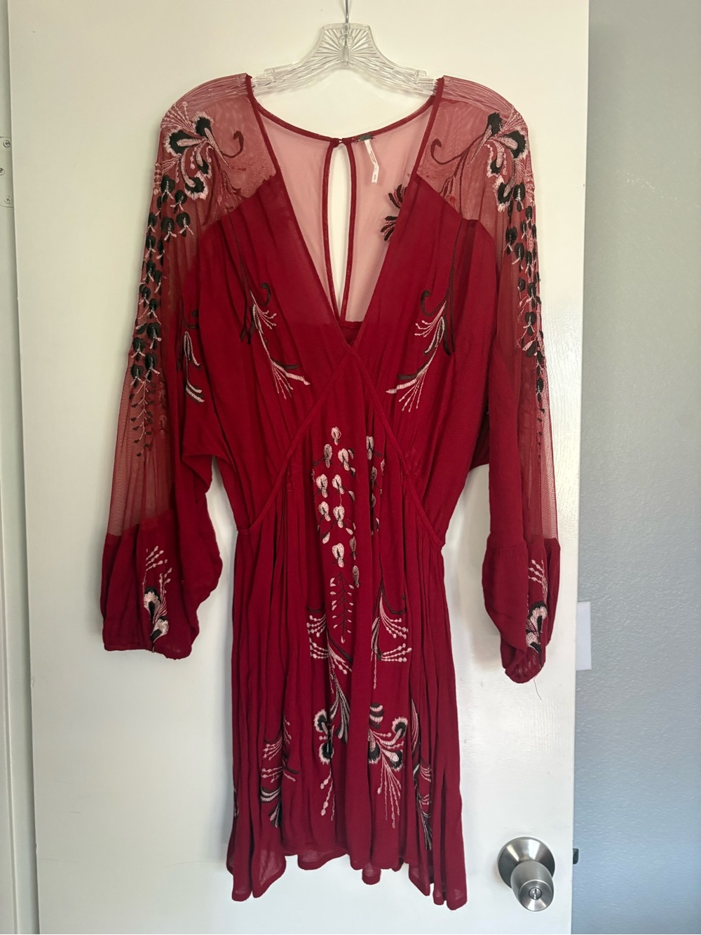 Free People Res Embroidered Bonjour Mini Dress Size Small Darling Worn Once